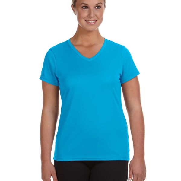 CONTRACT  Ladies' Moisture-Wicking V-Neck T-Shirt Thumbnail