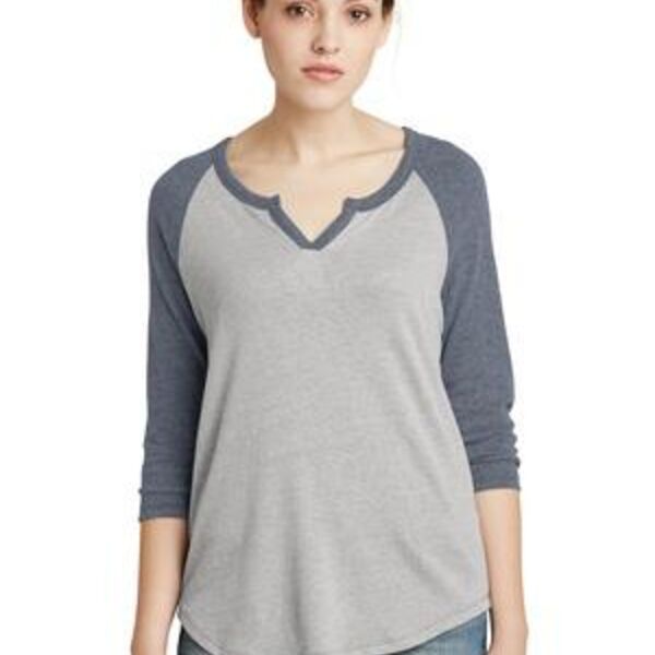 CONTRACT Alternative Women's Outfield 3/4 Sleeve Vintage 50/50 Tee Thumbnail