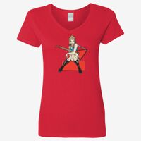 Ladies' Heavy Cotton™ V-Neck T-Shirt Thumbnail