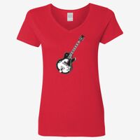 Ladies' Heavy Cotton™ V-Neck T-Shirt Thumbnail