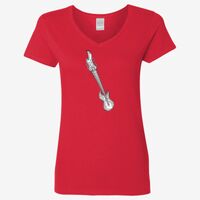 Ladies' Heavy Cotton™ V-Neck T-Shirt Thumbnail