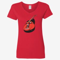 Ladies' Heavy Cotton™ V-Neck T-Shirt Thumbnail