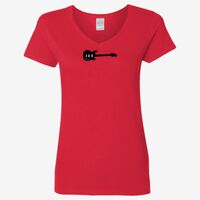 Ladies' Heavy Cotton™ V-Neck T-Shirt Thumbnail