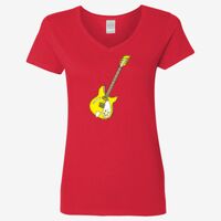 Ladies' Heavy Cotton™ V-Neck T-Shirt Thumbnail