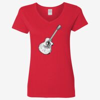 Ladies' Heavy Cotton™ V-Neck T-Shirt Thumbnail