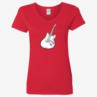 Ladies' Heavy Cotton™ V-Neck T-Shirt Thumbnail
