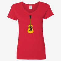 Ladies' Heavy Cotton™ V-Neck T-Shirt Thumbnail