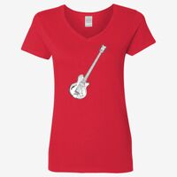 Ladies' Heavy Cotton™ V-Neck T-Shirt Thumbnail