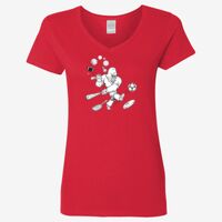 Ladies' Heavy Cotton™ V-Neck T-Shirt Thumbnail