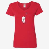 Ladies' Heavy Cotton™ V-Neck T-Shirt Thumbnail