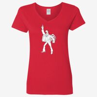 Ladies' Heavy Cotton™ V-Neck T-Shirt Thumbnail