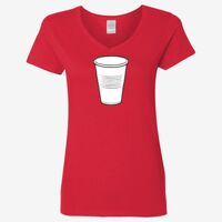 Ladies' Heavy Cotton™ V-Neck T-Shirt Thumbnail