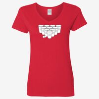 Ladies' Heavy Cotton™ V-Neck T-Shirt Thumbnail