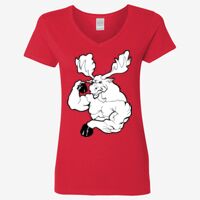 Ladies' Heavy Cotton™ V-Neck T-Shirt Thumbnail