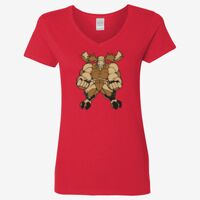 Ladies' Heavy Cotton™ V-Neck T-Shirt Thumbnail